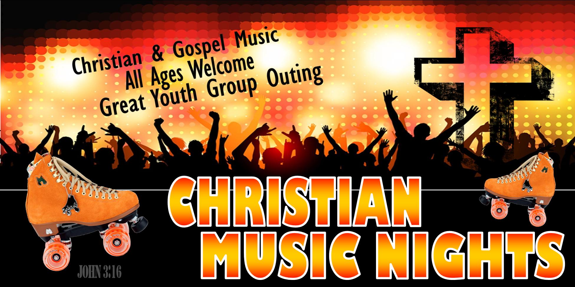 Christian Music Skate Nights banner